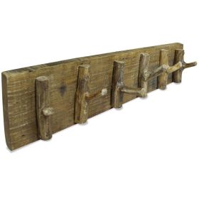 Coat Rack Solid Reclaimed Wood 23.6"x5.9"