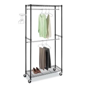 Closet Organizer Garment Rack Clothes Hanger Home Shelf Heavy Duty Furniture Garment Racks RT