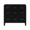 [Cabinet Only] 36" Black Bathroom Vanity(Sink not included)