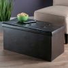 Ashford Ottoman with Storage Faux Leather