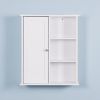 Wall Mount Medicine Cabinet with a Door;  Wooden Bathroom Storage Cabinet with Adjustable Shelf