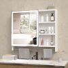 Modern 32x28inches bathroom cabinets, medicine cabinets with mirrors and LED lights