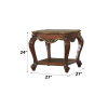 ACME Picardy End Table, Vintage Cherry Oak 88222