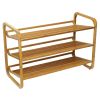 Oceanstar SR1231 3 Tier Bamboo Shoe Rack