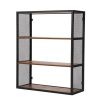 Three layer storage rack - retro brown