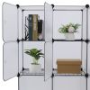 16-Cube Storage Shelf Cube Shelving Bookcase Bookshelf Organizing Closet Toy Organizer Cabinet White  Color