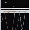 Full Mirror Fashion Simple Jewelry Storage Cabinet With Led Light Can Be Hung On The Door Or Wall