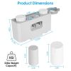 Multifunctional Wall Mount Toothbrush Holder Rack Organizer Automatic Toothpaste Dispenser Squeezer with Magnetic Cups 5 Toothbrush Slots Accessory St