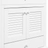 30" Bathroom Vanity with Sink, Bathroom Cabinet with Two Doors and One Drawer, White (OLD SKU: JL000005AAK-1)