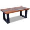 Coffee Table Teak Resin 39.4"x19.7"