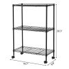 Chrome 3-Tier Shelving All-Purpose Utility Cart