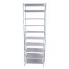 Simple Assembly 10 Tiers Non-woven Fabric Shoe Rack Gray