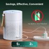 KOIOS Air Purifiers for Small Room Bedroom Office with Handle H13 Ture HEPA Filter Air Cleaner Remove Dust, Pet Dander, Wildfire, Smoke, Pollen