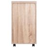 Kenner Open Shelf Cabinet; Reclaimed Wood and White