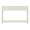 TREXM Console Table Sofa Table with Drawers for Entryway with Projecting Drawers and Long Shelf (Antique White, OLD SKU: WF189574AAK)