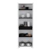 Multistorage Kitchen Pantry Hepler, Kitchen, White / Black