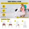 VEVOR 100 Pcs White Chair Covers Polyester Spandex Chair Cover Stretch Slipcovers for Wedding Party Dining Banquet Flat-Front Chair Covers