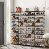 10 Tiers Shoe Rack Storage Organizer Shoe Shelf Organizer for Entryway Holds 80 Pairs Shoe; Stackable Shoe Cabinet Shoe Rack