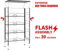 Fabric 4 Drawers Storage Organizer Unit Easy Assembly;  Vertical Dresser Storage Tower for Closet;  Bedroom;  Entryway;  Brown