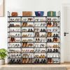 10 Tiers Shoe Rack Storage Organizer Shoe Shelf Organizer for Entryway Holds 80 Pairs Shoe; Stackable Shoe Cabinet Shoe Rack