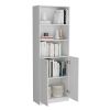 Salina 3 Piece Living Room Set with 3 Bookcases, White