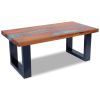 Coffee Table Teak Resin 39.4"x19.7"