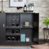 Espresso 2-Door Wine Cabinet