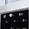 Full Mirror Fashion Simple Jewelry Storage Cabinet With Led Light Can Be Hung On The Door Or Wall