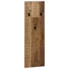 Wall-mounted Coat Racks 2 pcs Solid Mango Wood 14.2"x43.3"x1.2"