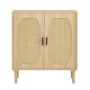 Kitchen storage cabinets with rattan decorative doors, buffets, wine cabinets, dining rooms, hallways, cabinet console tables, Natural