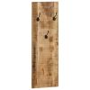 Wall-mounted Coat Racks 2 pcs Solid Mango Wood 14.2"x43.3"x1.2"