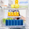 2 Tier Turntable Organizer Rectangular Refrigerator Spinner Storage Rack with 360¬∞ Rotatable Slide Rail for Kitchen Cabinet Countertop