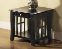 Classic Styling with Ebony Finish - Affordable Occasional Tables - Bottom Shelves, Elegant Lattice Ends