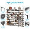 10 Tiers Shoe Rack Storage Organizer Shoe Shelf Organizer for Entryway Holds 80 Pairs Shoe; Stackable Shoe Cabinet Shoe Rack