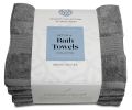 4 Pack Smoke Grey Resort Collection Soft Bath Towels 28x55 Luxury Hotel Plush & Absorbent Cotton Bath Towel Large