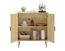 Kitchen storage cabinets with rattan decorative doors, buffets, wine cabinets, dining rooms, hallways, cabinet console tables, Natural