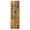 Wall-mounted Coat Racks 2 pcs Solid Mango Wood 14.2"x43.3"x1.2"