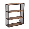 Three layer storage rack - retro brown