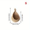 1pc Wall Hanging Basket, Bohemian Style Woven Basket, Creative Teardrop Shape Suitable For Vegetables And Fruits, Kitchen Storage Basket