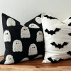 Tufted throw pillow cover, Halloween and fall d√©cor