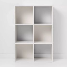 11" 6 Cube Organizer Shelf (Color: White)