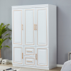 74" H Wardrobe Closet with 2 Doors Wood Armoire Wardrobe Closets Cabinet Wardrobe Cabinet White Storage Cabinet Bedroom Armoires with Hanging Rod 2 Dr