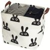 1pc Folding Square Storage Box; Fabric Storage Basket; Toy Storage Bin; Sundries Storage Organizer